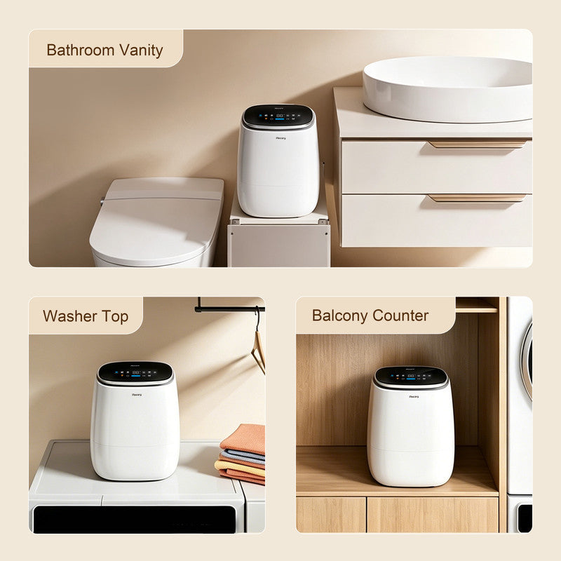 Compact Portable Washer Dryer Combo for Intimates and Baby Care with 1.1 lb. Capacity, Gentle Drying and Sanitize Cycle in White