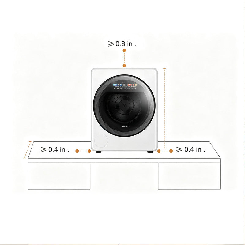 Compact Front Load Washer Dryer Combo with 4.4 lb. Wash Capacity and 2.2 lb. Dry Capacity for Baby Care, Intimates and Delicates