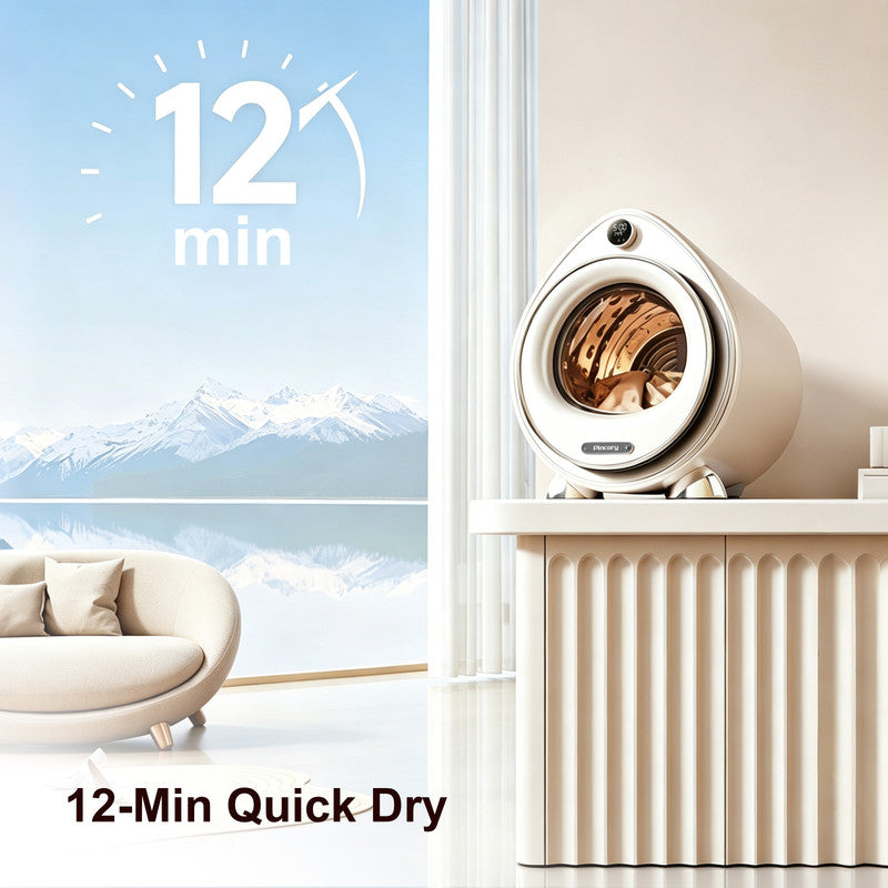 Compact Front Load Vented Dryer with 6.6 lb. Dry Capacity and Pet Hair Removal Function for Baby Care, Delicates and Daily Loads