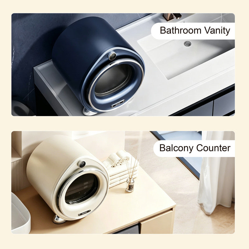 Compact Front Load Vented Dryer with 6.6 lb. Dry Capacity and Pet Hair Removal Function for Baby Care, Delicates and Daily Loads