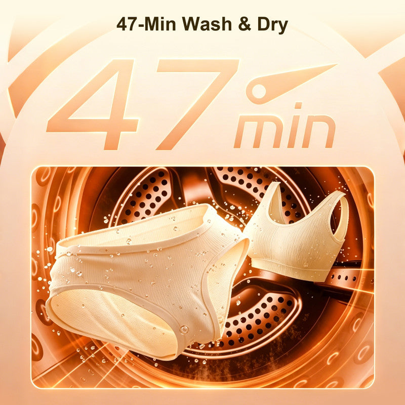 Compact Portable Washer Dryer Combo for Intimates, Baby Care and Delicates with 2.2 lb. Wash Capacity and 1.1 lb. Dry Capacity