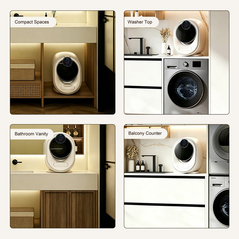 Compact Portable Washer Dryer Combo for Intimates, Baby Care and Delicates with 2.2 lb. Wash Capacity and 1.1 lb. Dry Capacity