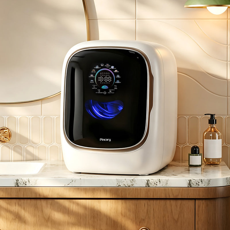 Compact Washer Dryer Combo for Dedicated Laundry with 2.6 lb. Wash Capacity, 1.1 lb. Dry Capacity and UV Sanitization for Intimates