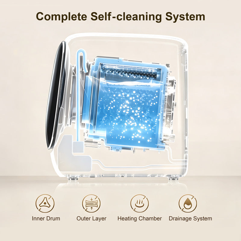 Compact Washer Dryer Combo for Dedicated Laundry with 2.6 lb. Wash Capacity, 1.1 lb. Dry Capacity and UV Sanitization for Intimates