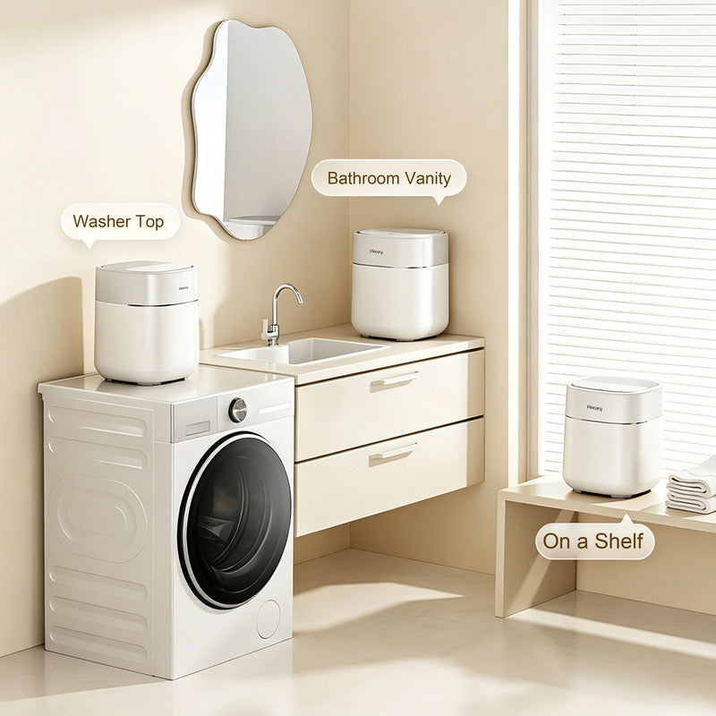 Compact Portable Washer for Baby Care and Intimates with 1.1 lb. Capacity, Gentle Wash Cycle and High-Speed Spin in White